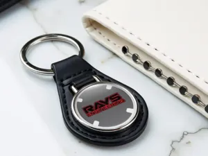 Rays Keyring Leather High-Quality Modern Limited Style